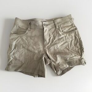 prAna Shorts Womens‎ 4 Green Camo Standard Fit Mid Rise Outdoor Pockets